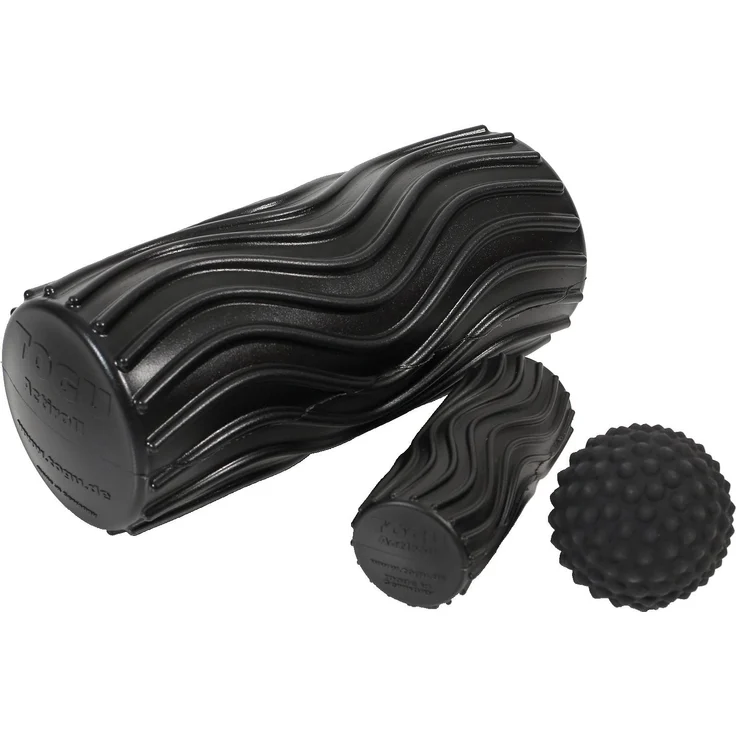 Togu Actiroll Set, Faszien-Massagegerät mit 3 Massagetools und individueller Härteeinstellung, wasserfest und geruchlos