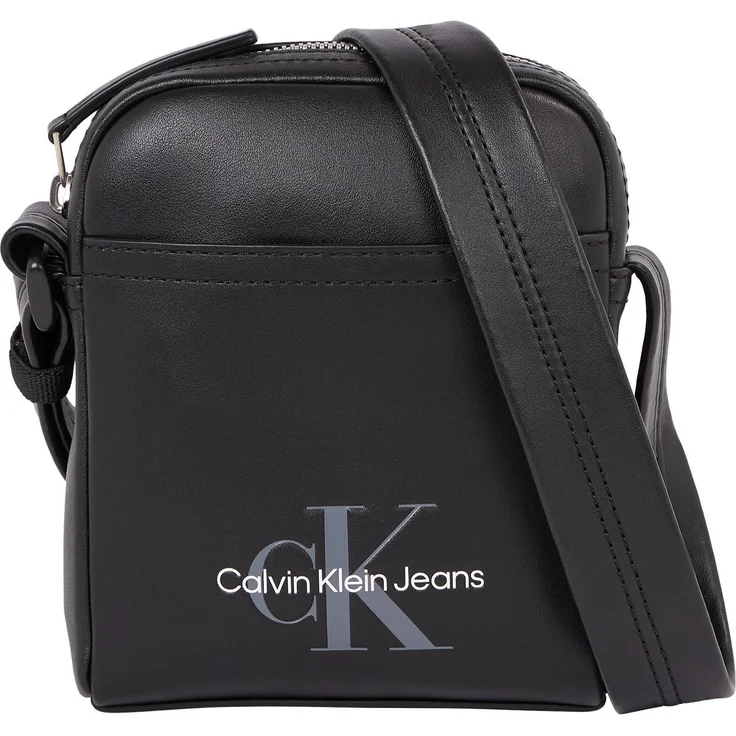 Calvin Klein Jeans Umhängetasche MONOGRAM SOFT REPORTER17, Crossbodybag Citybag Classic, Schwarz – Bild 1