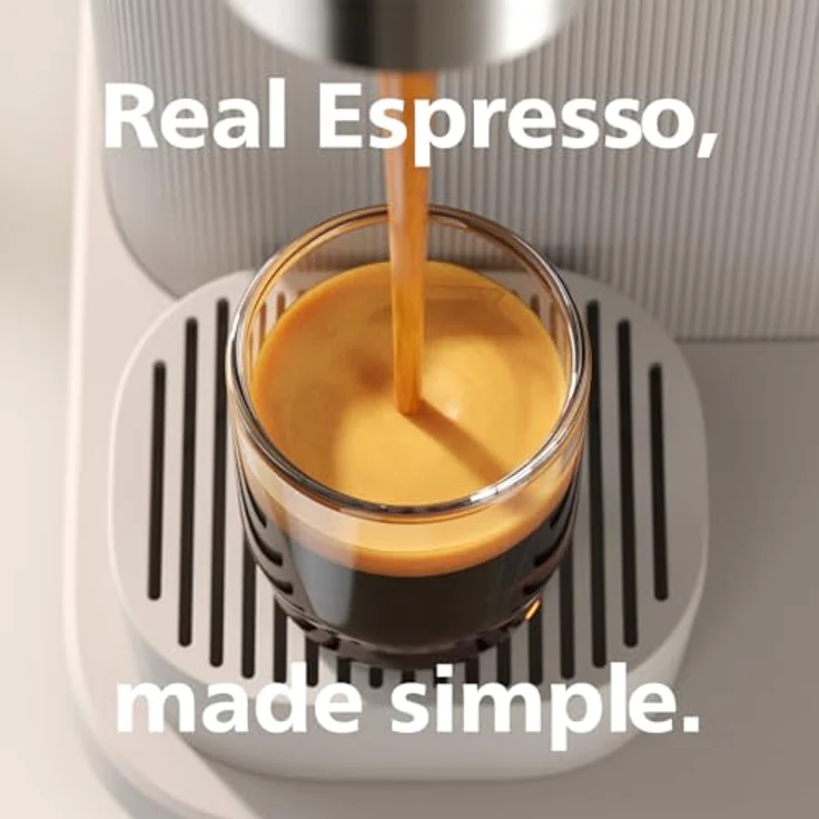 PHILIPS baristina Espressomaschine BAR300/00 mit Mahlwerk für ganze Bohnen, 16 bar Pumpendruck, Naturweiß – Bild 6