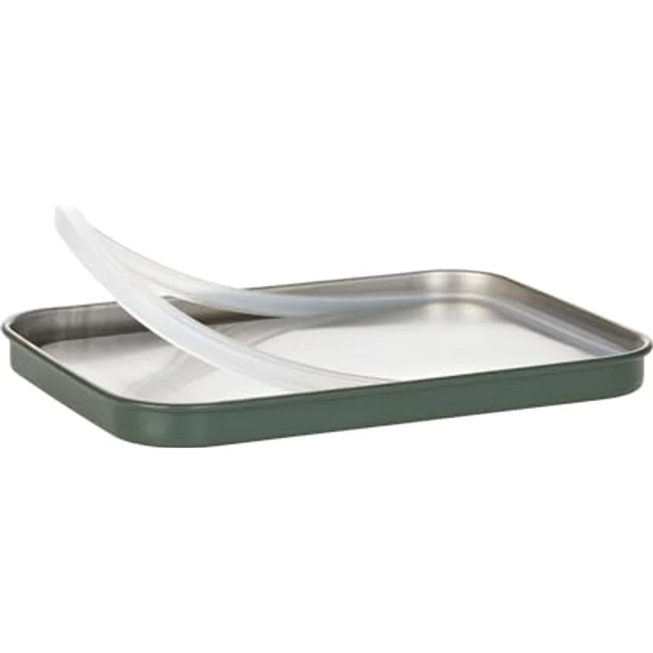 LÄSSIG Lunchbox Brotdose Edelstahl Solid Bold, geruchs- und geschmacksneutral, 290g, dark olive – Bild 4