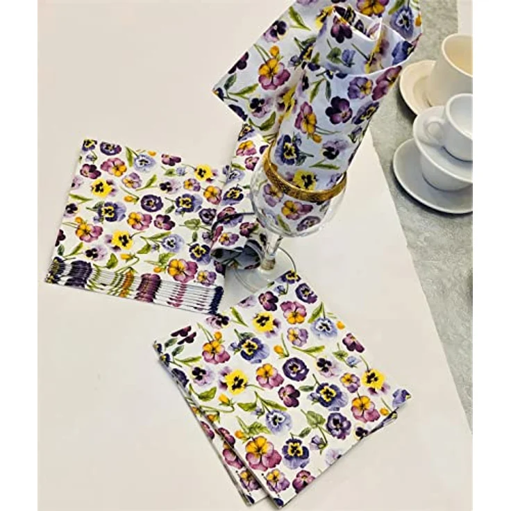 Ambiente Serviette "Hornveilchen" 5 oder 20 Stück 20 Stück 20 Stück – Bild 6