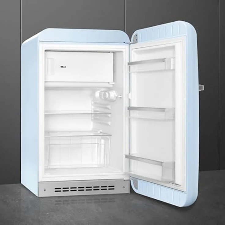 Smeg FAB10RPB6 Stand-Kühlschrank, Pastellblau, 122 Liter Volumen, Rechtsanschlag, Energieeffizienzklasse D, 35 dB Geräuschpegel – Bild 5