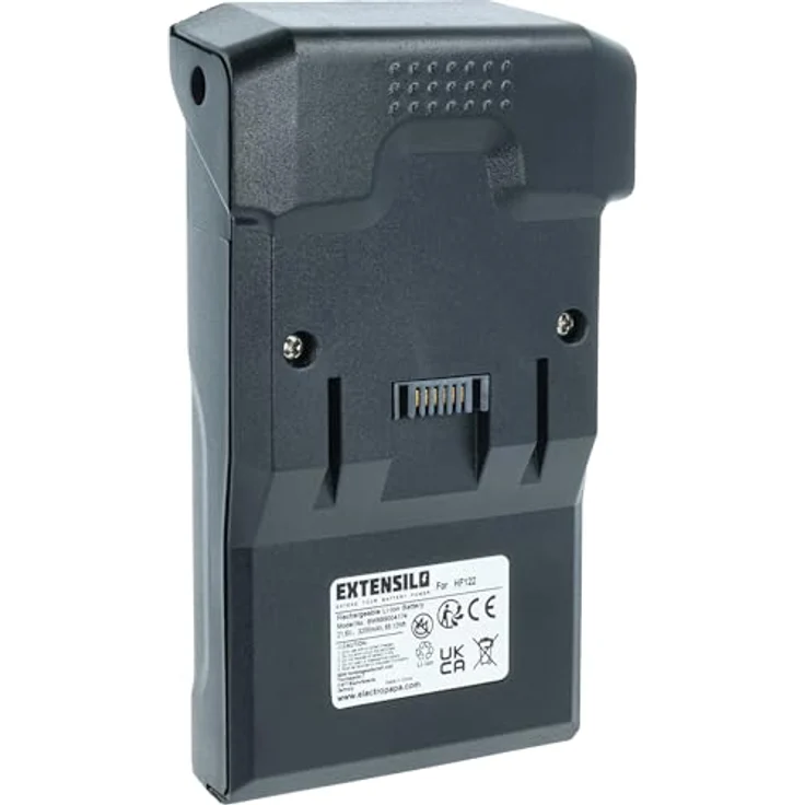 EXTENSILO Akku für Hoover H-Free HF100, HF122GPT, HF1 Home, HF1, HF122RH, 3200 mAh, 21,6 V, Li-Ion, Grau – Bild 2