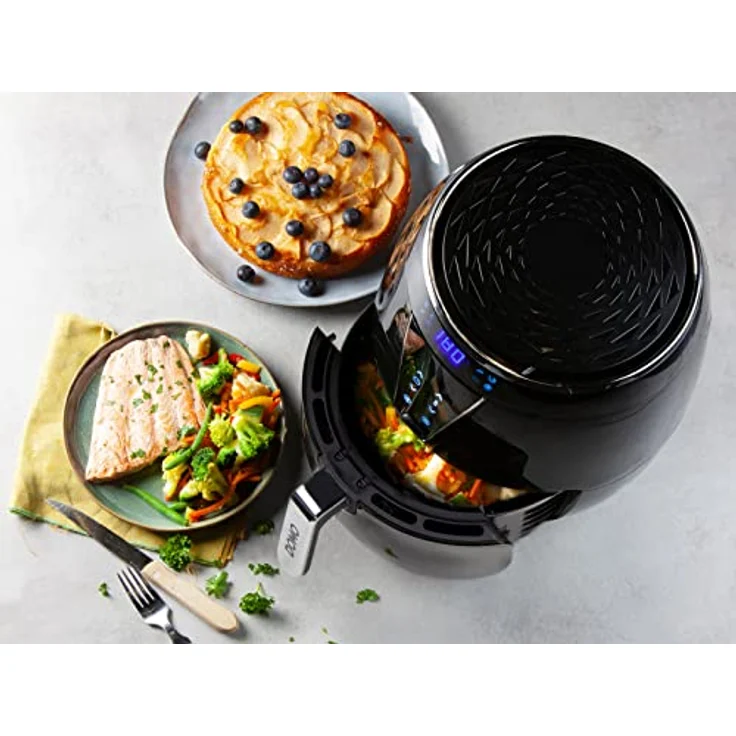 Domo DO532FR Heißluftfritteuse, ohne Öl, 4 Liter Fassungsvermögen, schwarz – Bild 3