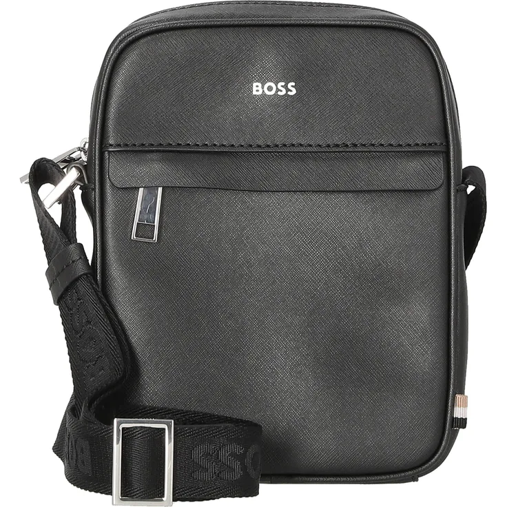 BOSS Umhängetasche Zair Ns Zip - Leder 21 cm, schwarz