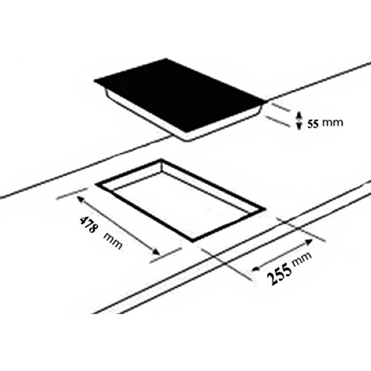 Phönix Domino-ST Gaskochfeld Edelstahl Gaskocher 2 flammig, Guss Wok-Aufsatz + Gasherdkreuz – Bild 5