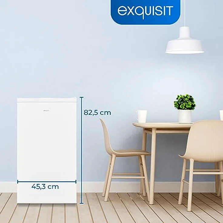 Exquisit Gefrierschrank GS5111-330E weiss | Kleiner Gefrierschrank 63 Liter Volumen | 4* Gefrieren | Tiefkühlschrank klein mit Temperaturregelung – Bild 4