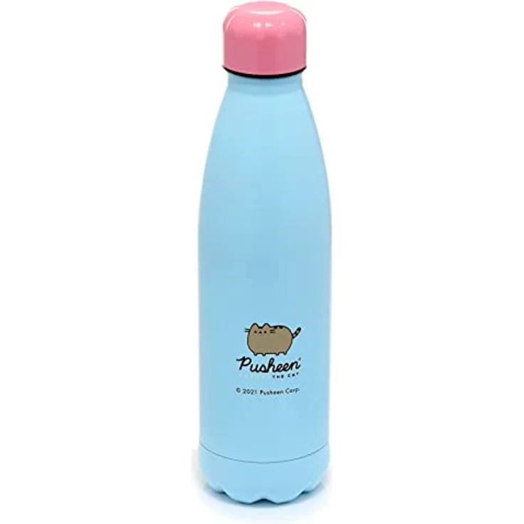 Puckator Pusheen die Foodie Katze wiederverwendbare isolierte Heiß & Kalt Trinkflasche aus Edelstahl 500ml – Bild 4