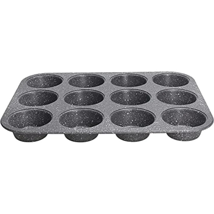 Tognana WR44333PROQ Pizzablech, Antihaftbeschichtung, kratzfest Muffin-Blech 12-Count schwarz – Bild 2