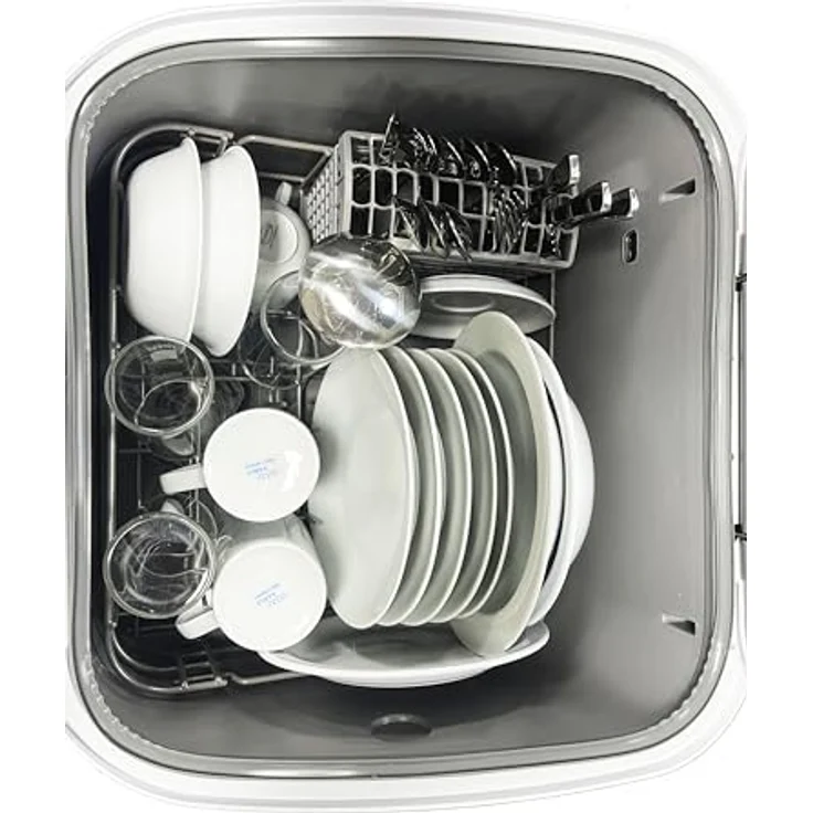 PKM GSP3-7L Table-Top Geschirrspüler, 7 Programme, 3 Gedecke, freistehend, Weiß – Bild 4