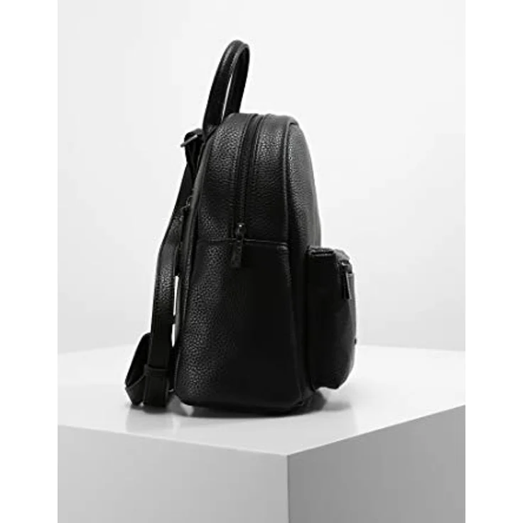 L.Credi Budapest City Rucksack, 29 cm, schwarz, 100% Polyurethan – Bild 3