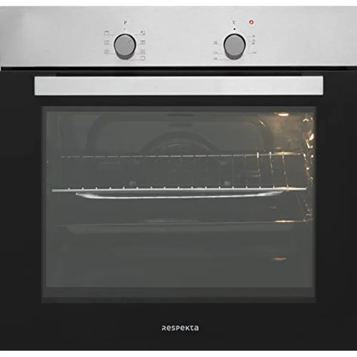 Respekta Einbaubackofen autark / 7 Beheizungsarten/Auftaufunktion / 56 Liter Volumen/Steckdosenanschluss/Energieeffizienzklasse A / AB120-33 / (H) 59,5 x (B) 59,5 x (T) 56,5 cm