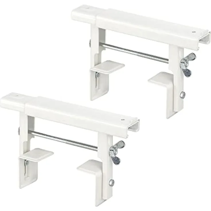 siwitec Universal-Heizkörperkonsole 260 x 35 x 1,5 mm im 2er-Set, vormontiert, weiß, Heizkörperkonsole
