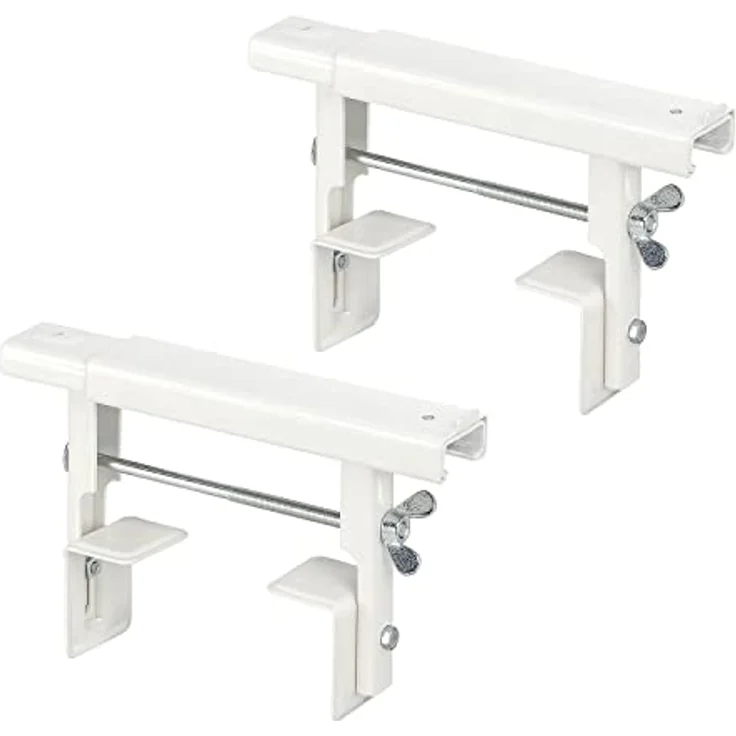 siwitec Universal-Heizkörperkonsole 260 x 35 x 1,5 mm im 2er-Set, vormontiert, weiß, Heizkörperkonsole – Bild 1