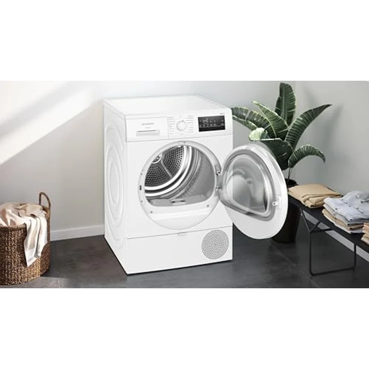 Siemens WQ43G2D0EM iQ300 Wärmepumpentrockner 8 kg, autoDry, super40, softDry, LED-Display, leise 63 dB, Energieklasse D, Weiß – Bild 16
