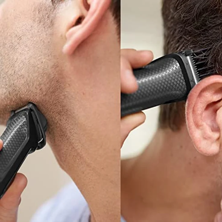 Philips MG3740/15 Multigroom Serien 3000 Rasierer multi-styles, 9 Zubehör Präzisions, kabellose Verwendung, inkl. Nasenhaartrimmer – Bild 5