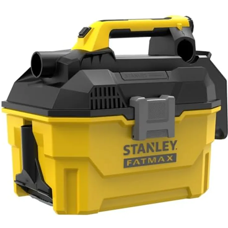 Stanley Aspirador Sólidos y Líquidos V20 18V Schwarz / Gelb - Handstaubsauger, ideal für den professionellen Einsatz