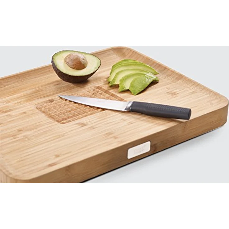 Joseph Joseph Cut & Carve - Multifunktionsschneidebrett, groß - Bambus – Bild 5