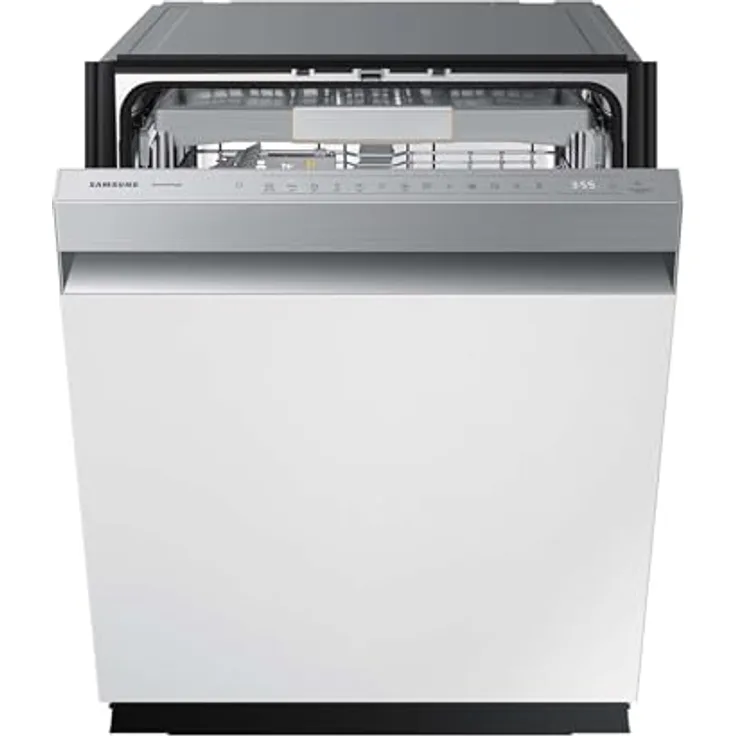 Samsung Geschirrspüler DW60CG880SSLEG, 60 cm, Teilintegrierbar, EEK: A, 14 Maßgedecke, WaterJet Clean, SmartThings AI Energy Mode, 43 dB(A), Weiß