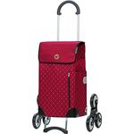 ANDERSEN Einkaufstrolley - Treppenst. Scala Sh. Sofia rot 43 L einkaufen, groß, Hackenporsche, leichtgängig, Räder abnehmbar, Treppensteiger