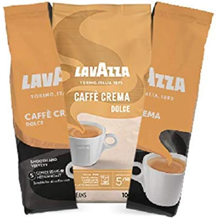 Lavazza Kaffeebohnen - Caffè Crema Dolce - 6er Pack (6 x 1 kg) – Bild 3