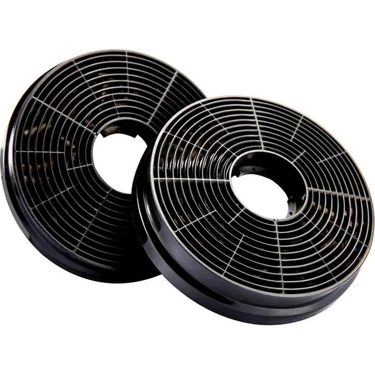 Ciarra Aktivkohlefilter 2er Set Ø175mm für Dunstabzugshauben Umluft, Schwarz - Effektive Geruchsbeseitigung, Originalzubehör