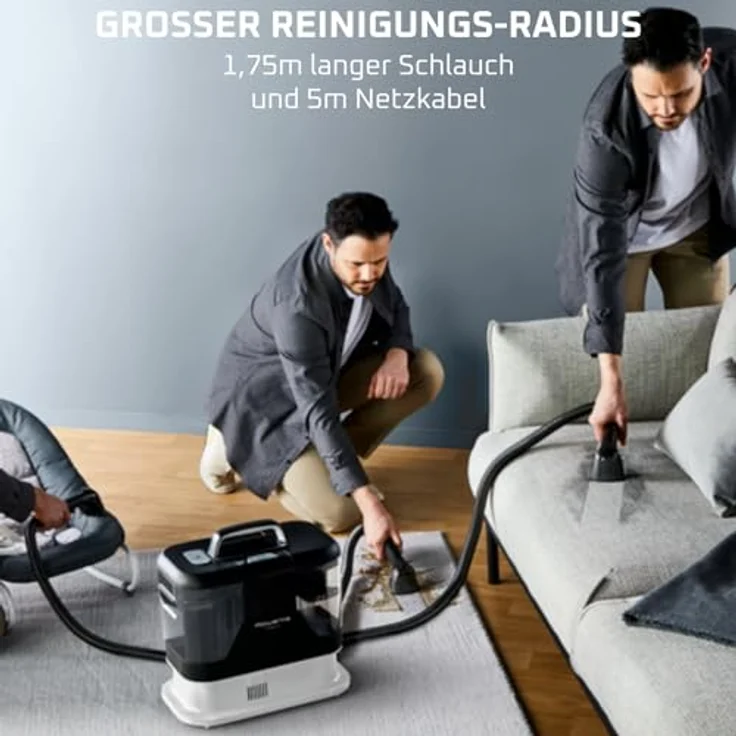 Rowenta Clean It IN5010F0, tragbarer Fleckenreiniger mit 12.500 Pascal Saugkraft, schwarz-grau – Bild 10