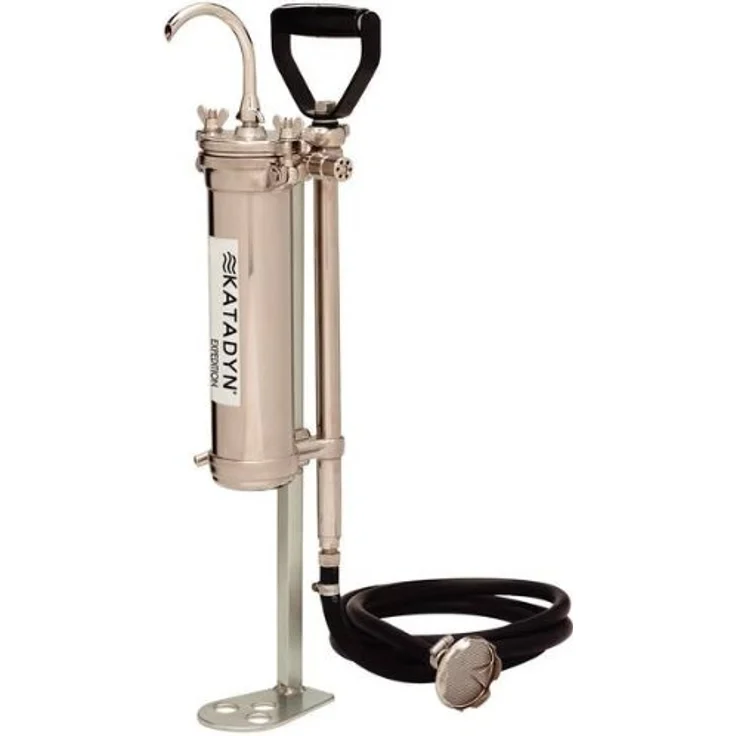 Katadyn Expedition Hochleistungsfilter Wasserfilter, ideal für grosse Gruppen bis 20 Personen, Keramik-Tiefenfiltration, 4 l/min Leistung, Endurance Serie, metallisch – Bild 5