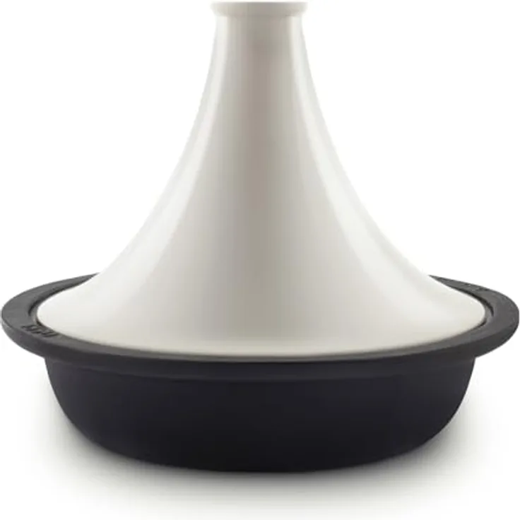 La Fonderie 1890 ASILAH, Tajine aus emailliertem Gusseisen mit 2,5 L Kapazität, beige, für Induktions- und Gasherde