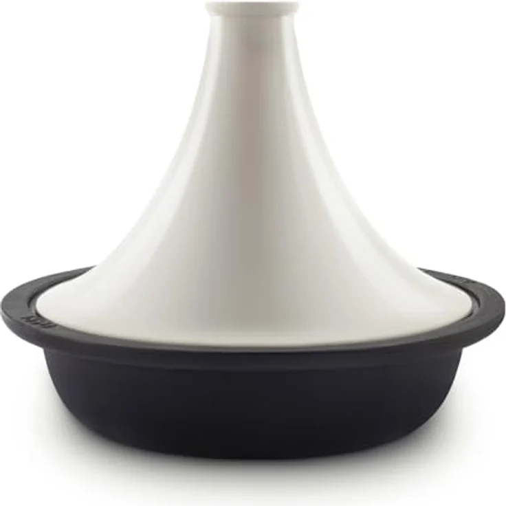 La Fonderie 1890 ASILAH, Tajine aus emailliertem Gusseisen mit 2,5 L Kapazität, beige, für Induktions- und Gasherde – Bild 1