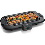 Aigostar Tischgrill Rauchfreier Tischgrill Barbecue Elektrogrill Elektrischer BBQ 2000 W, Antihaftbeschichtete Grillfläche 36 x 21cm, Abnehmbarer Fettauffangschale, Thermostat, Schwarz - Preisvergleich