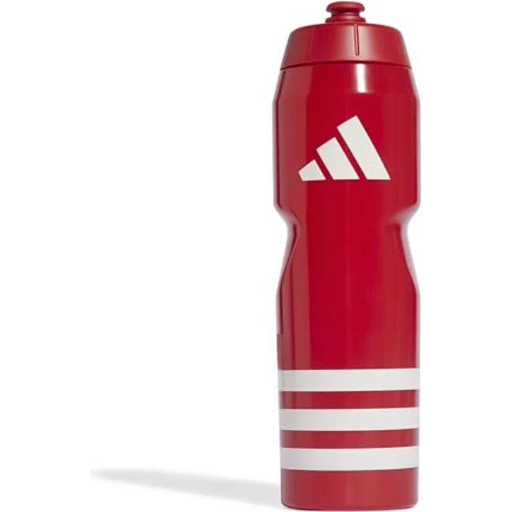 adidas Performance Trinkflasche TIRO BOT 0.75L, ergonomische BPA-freie Sportflasche mit praktischen Verschluss, unifarben mit 3-Streifen Design – Bild 1