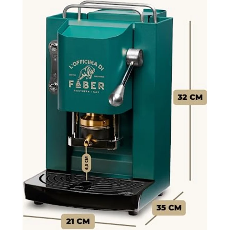 Faber Coffee Machines Pro Deluxe Espressomaschine ESE Pad 44 mm, einfache Reinigung, Tassenwärmer, schnelles Aufheizen, Chrom-Finish – Bild 4