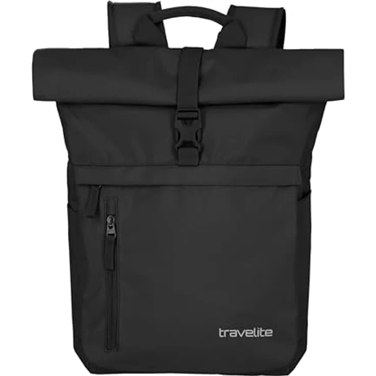 travelite BASICS Rollup Rucksack, Freizeit- und Arbeitsrucksack mit Laptopfach 15,6 Zoll, atmungsaktive Rückwand, in mehreren Trendfarben erhältlich – Bild 1