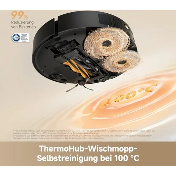 Dreame L50s Pro Ultra Saugroboter mit Wischfunktion, 30.000 Pa, 100 Tage Auto-Entleerung, Heißwasser-Mopp-Selbstreinigung – Bild 3