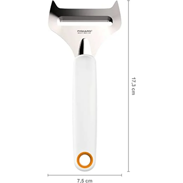 Fiskars Weichkäsehobel, Edelstahl-Kunststoff, Schnittbreite: 6 cm, Functional Form, Weiß, 1016128 – Bild 3