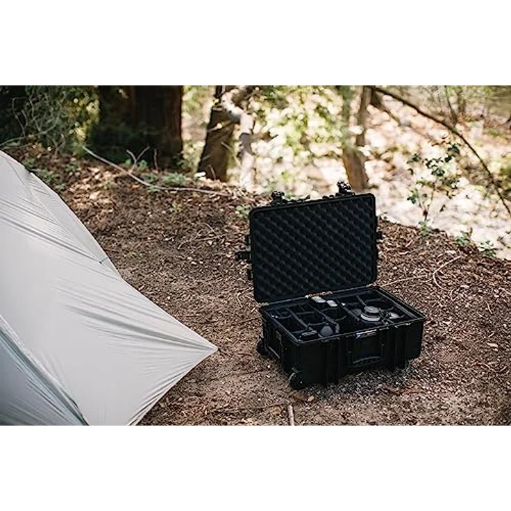 B&W Transportkoffer Outdoor Typ 6700 bronze-grün mit variabler Facheinteilung, Trolley Koffer, ideal auf Tour - wasserdicht nach IP67 Zertifizierung, staubdicht, bruchsicher und unverwüstlich – Bild 5