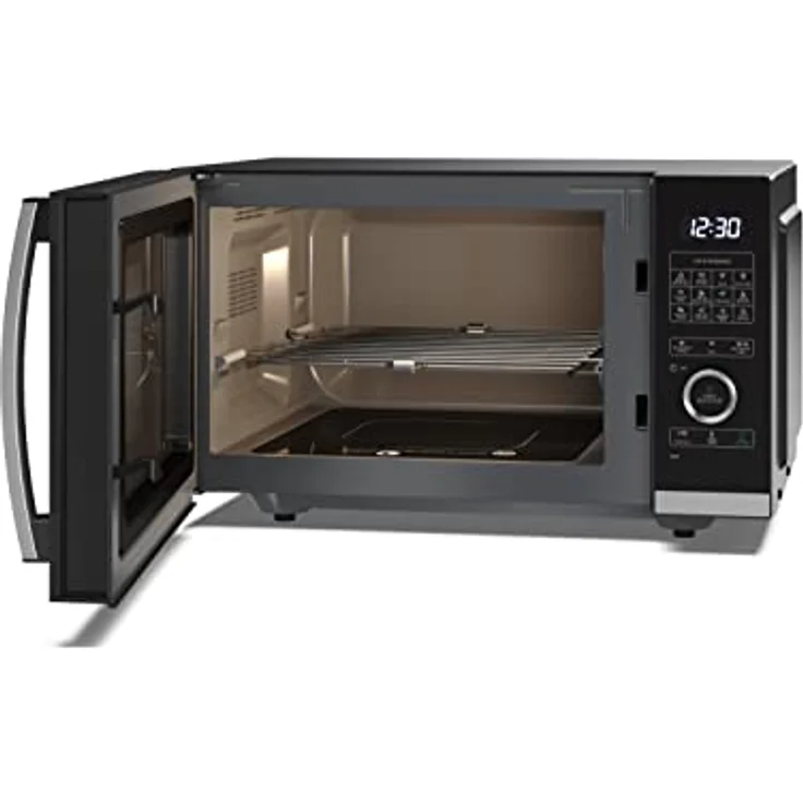Sharp YC-QG234AE-B Mikrowelle mit Grill, Standgerät, 23 Liter Garraum, 900W, 10 Leistungsstufen, Auftaufunktion, schwarz – Bild 5