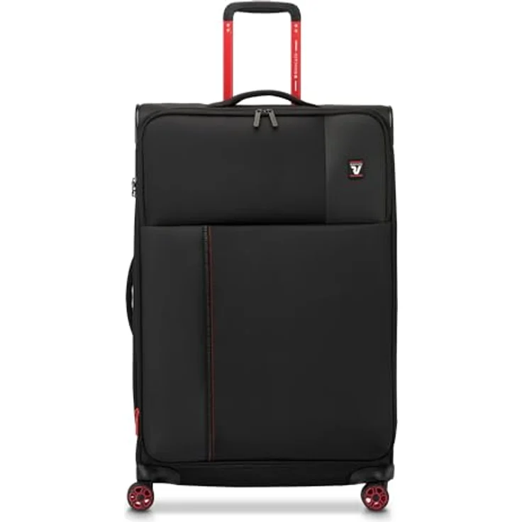 RONCATO MOVE Trolley weich, erweiterbar mit Reißverschluss, 4 Rollen, Schwarz Smoke, Set 3 trolley – Bild 2