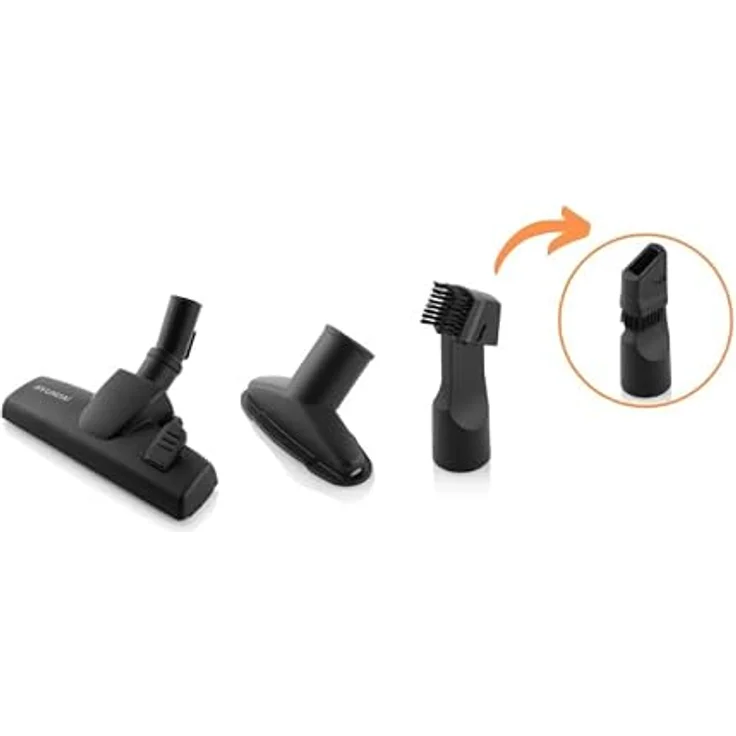 HYUNDAI ELECTRONICS Staubsauger mit Beutel VC068B I 800 W I Motor I 2l Volumen I Schwarz – Bild 5