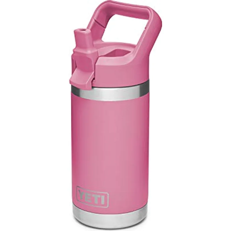 YETI Rambler Jr. Kinderflasche mit Strohhalmverschluss, 340 ml, Rosa