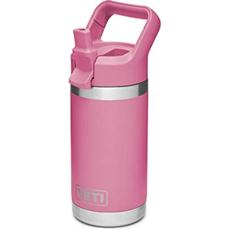 YETI Rambler Jr. Kinderflasche mit Strohhalmverschluss, 340 ml, Rosa – Bild 1