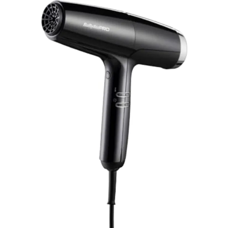 Babyliss Pro Falco Digitaler Hochgeschwindigkeits Haartrockner Schwarz Silber