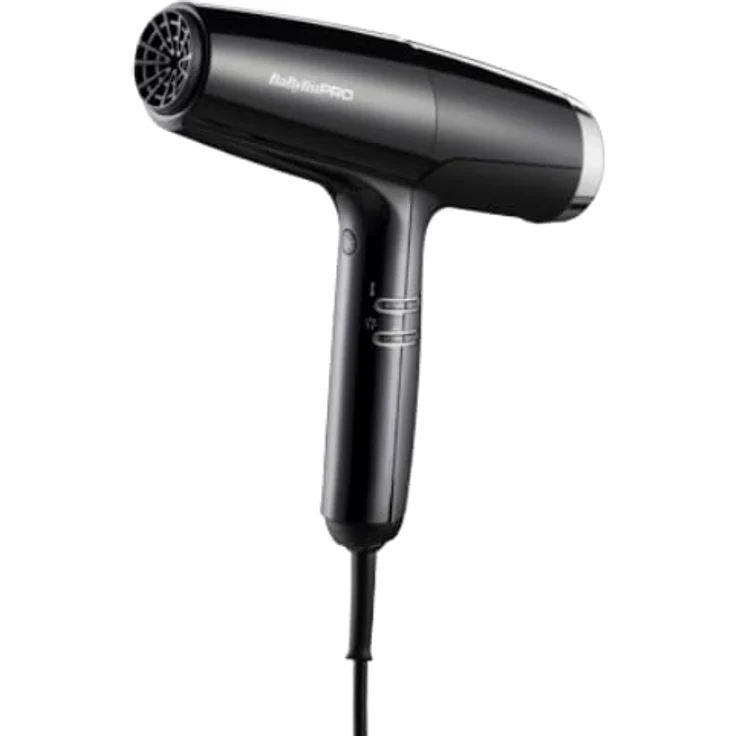 Babyliss Pro Falco Digitaler Hochgeschwindigkeits Haartrockner Schwarz Silber – Bild 1