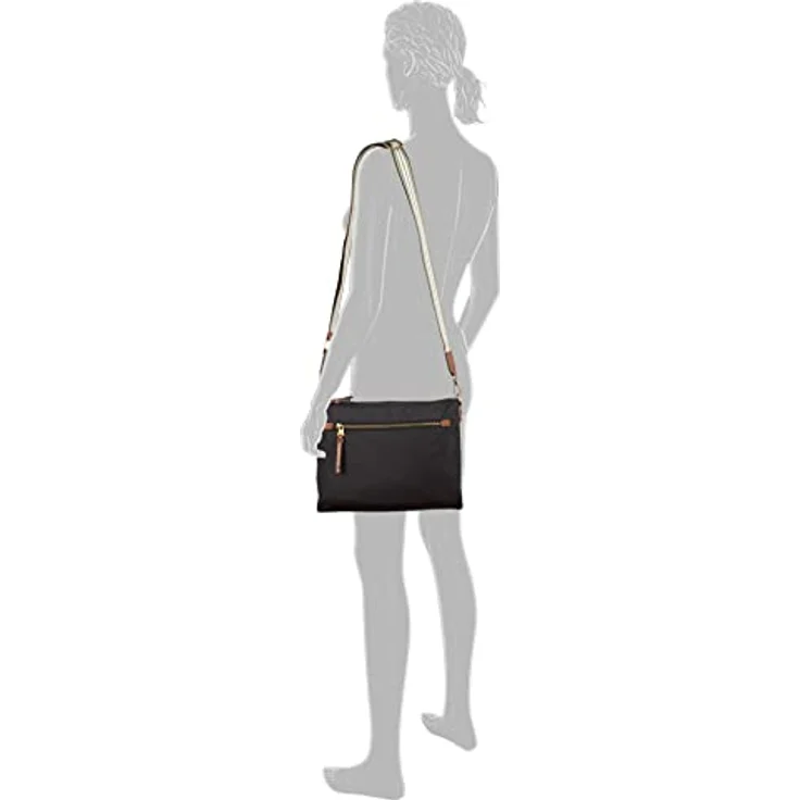 Camel Active Bari Umhängetasche, 33 cm, Schwarz, sportliche Handtasche mit mehreren Reißverschlusstaschen und modischem Umhängeriemen – Bild 3