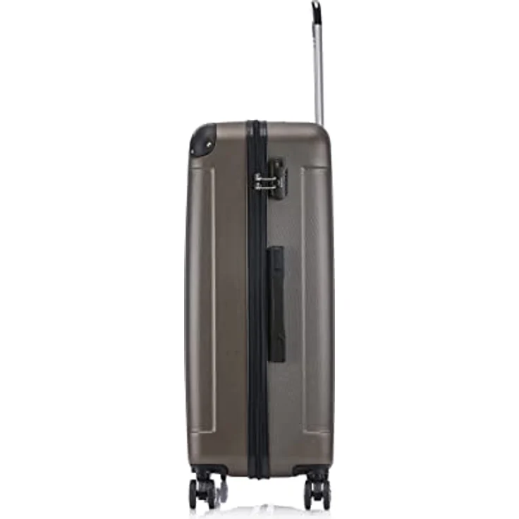 Flexot® F-2045 Koffer, Hartschale (3tlg. Set, Bronze-Gold) mit Zwillingsrollen für Vielflieger – Bild 4