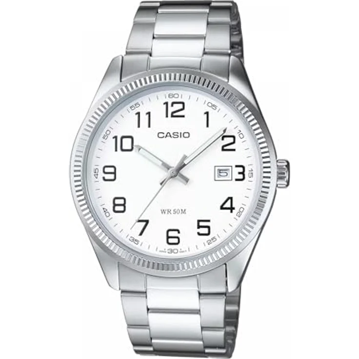 Casio MTP-1302PD-7BVEF, Herren Armbanduhr Analog Quarz, Edelstahlarmband, Neo Display, Mineralglas, wasserdicht bis 5 Bar, Datumsanzeige – Bild 2