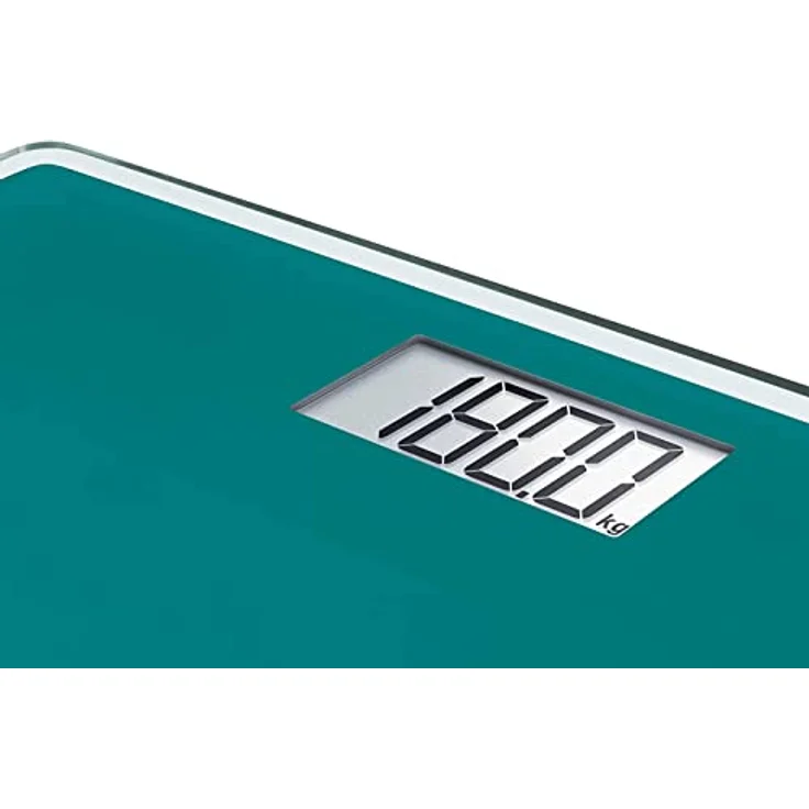 Soehnle Style Sense Compact 200, digitale Personenwaage, Ocean Green, Gewicht bis zu 180 kg in präzisen 100 Gramm Schritten, Waage inkl. Batterien, Körperwaage mit extraflachem Design, grün – Bild 3