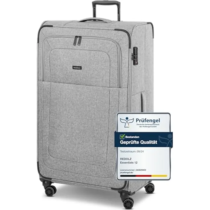 REDOLZ XL Jumbo 4-Rollen Koffer sehr groß 52 x 30 x 90 cm [Sondergröße] Check-in Trolley mit TSA-Schloss | 126 Liter, 4,3 kg leicht |für Männer & Frauen (Essentials 12)
