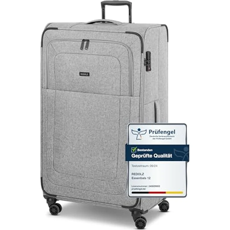 REDOLZ XL Jumbo 4-Rollen Koffer sehr groß 52 x 30 x 90 cm [Sondergröße] Check-in Trolley mit TSA-Schloss | 126 Liter, 4,3 kg leicht |für Männer & Frauen (Essentials 12) – Bild 1